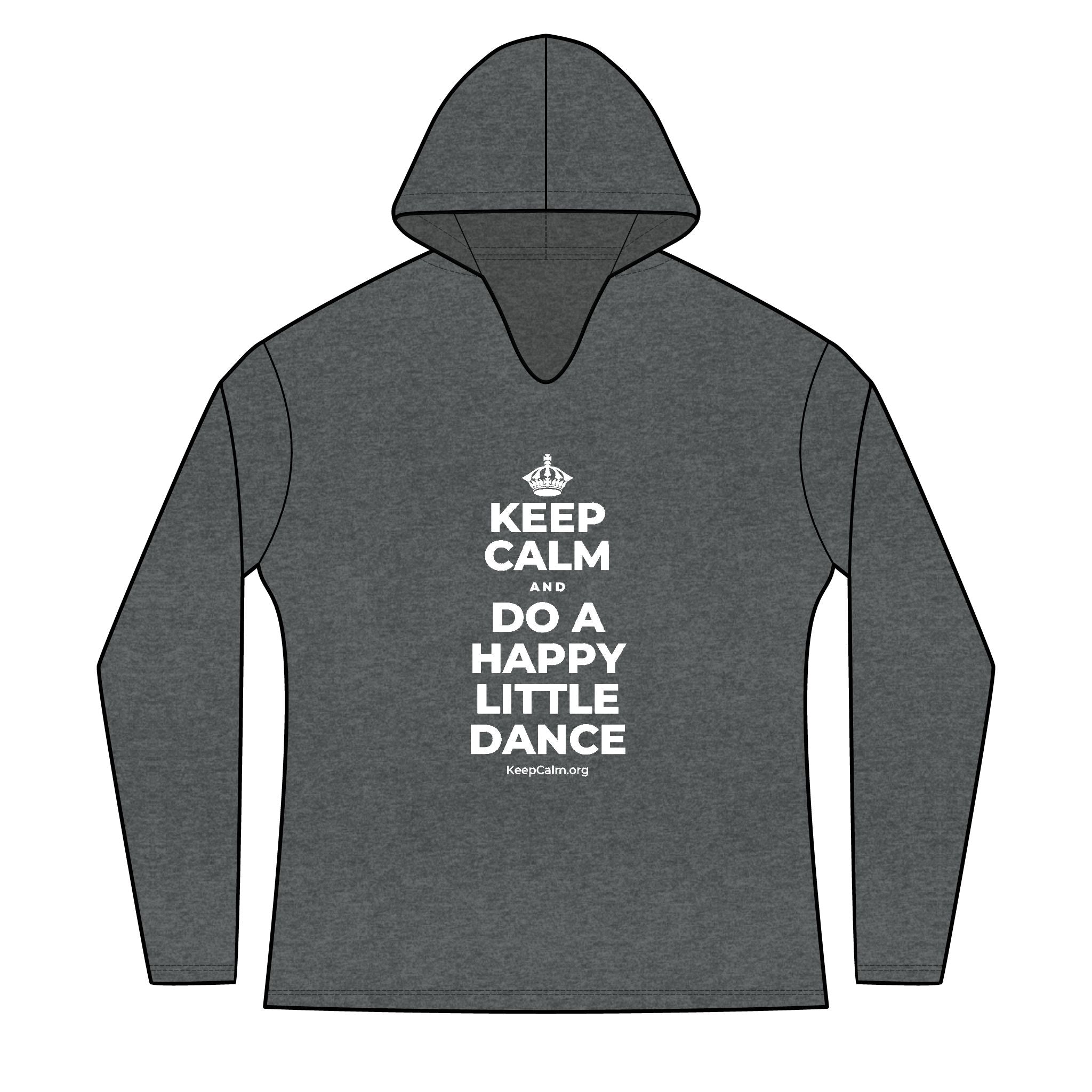 KEEP CALM AND DO A HAPPY LITTLE DANCE Women's Long Sleeve Hoodie
