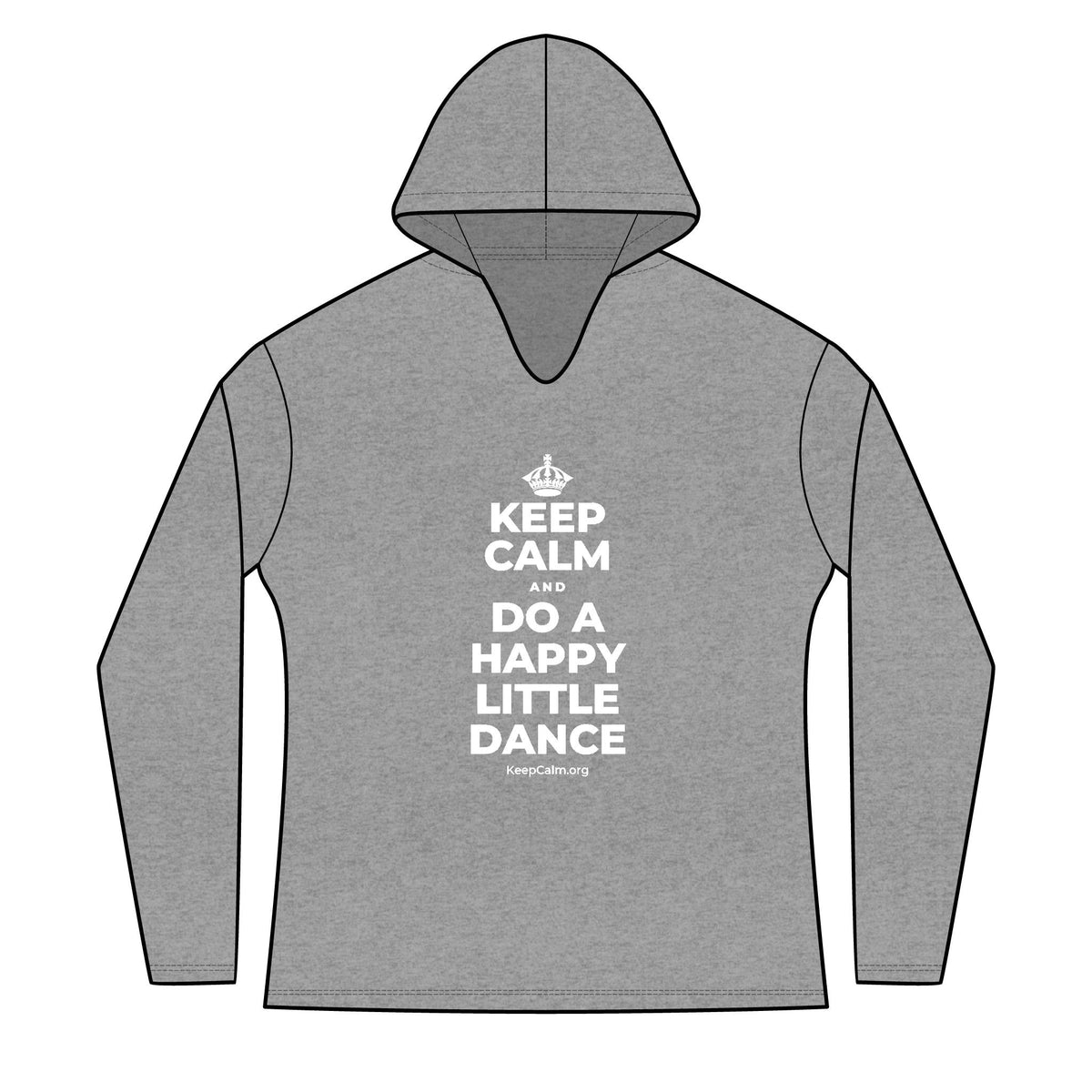 KEEP CALM AND DO A HAPPY LITTLE DANCE Women's Long Sleeve Hoodie