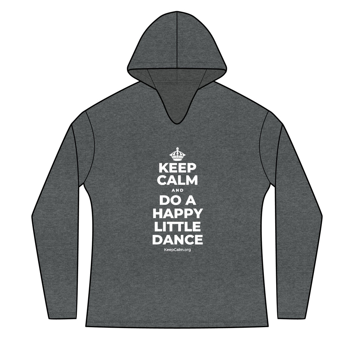 KEEP CALM AND DO A HAPPY LITTLE DANCE Women's Long Sleeve Hoodie