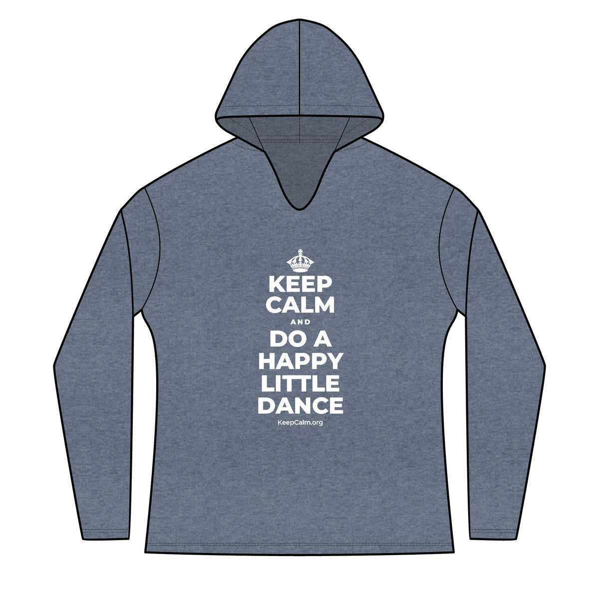 KEEP CALM AND DO A HAPPY LITTLE DANCE Women's Long Sleeve Hoodie