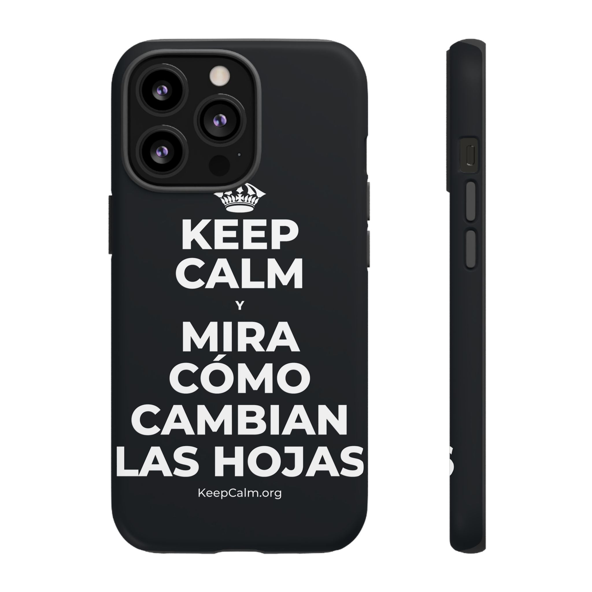 KEEP CALM Y MIRA CÓMO CAMBIAN LAS HOJAS Phone Case (Dark)