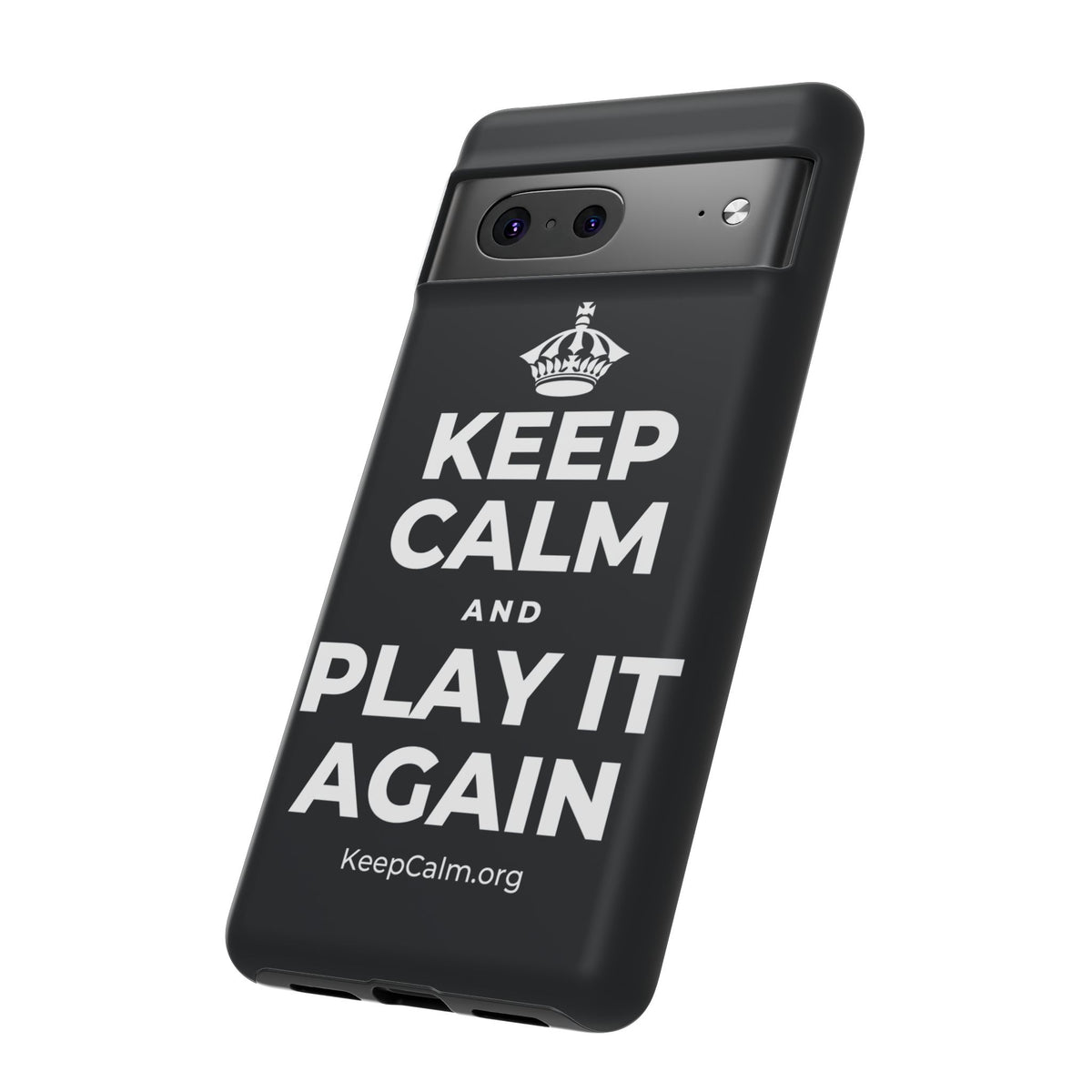 KEEP CALM AND PLAY IT AGAIN Phone Case (Dark)