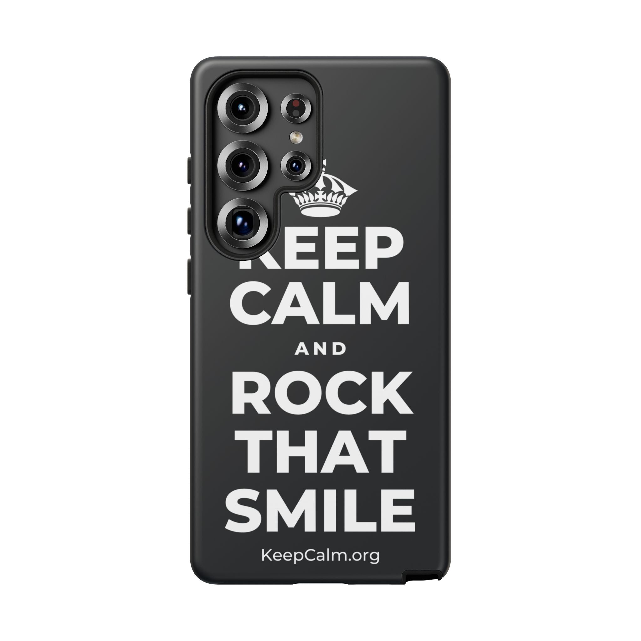 KEEP CALM AND ROCK THAT SMILE Phone Case (Dark)