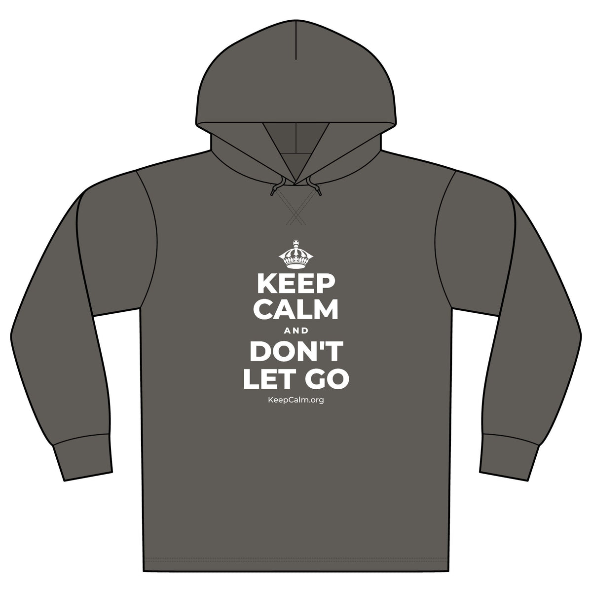 KEEP CALM AND DON'T LET GO Organic Hoodie Tee