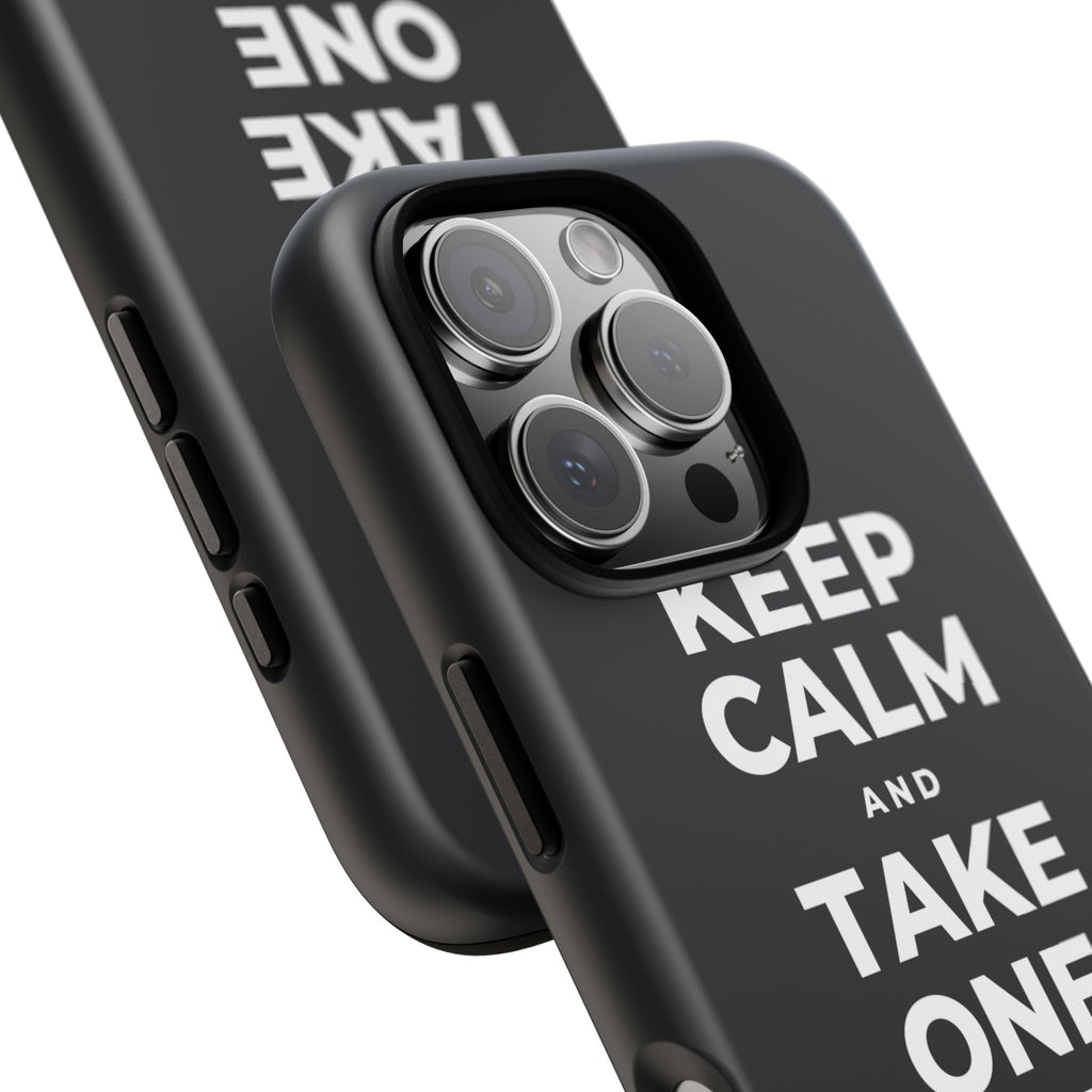 KEEP CALM AND TAKE ONE BREATH AT A TIME Phone Case (Dark)