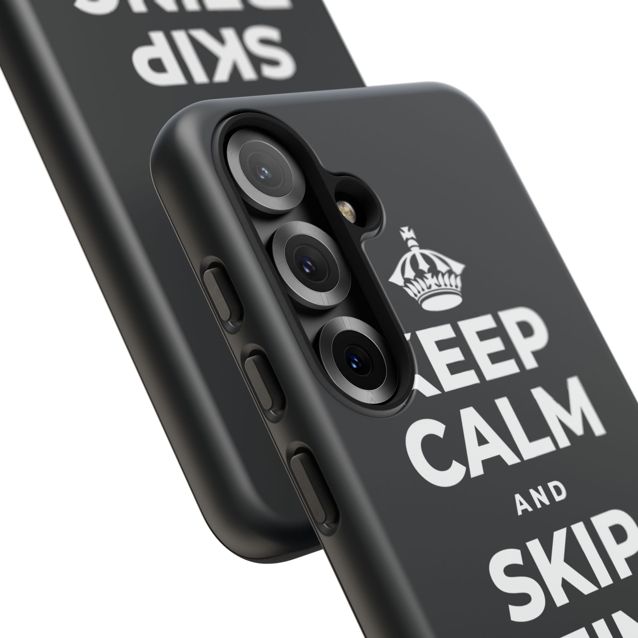 KEEP CALM AND SKIP BEING OKAY TODAY Phone Case (Dark)