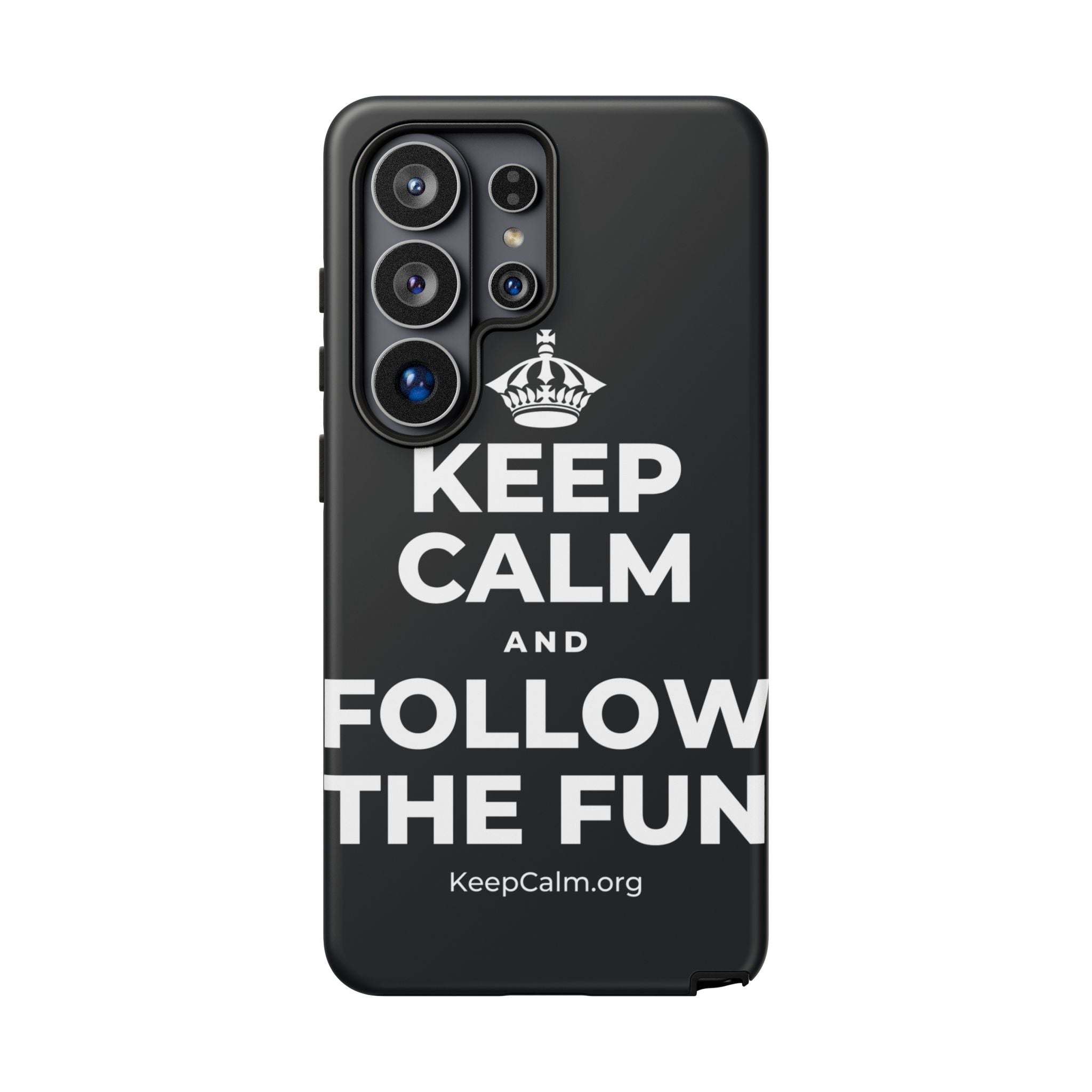 KEEP CALM AND FOLLOW THE FUN Phone Case (Dark)