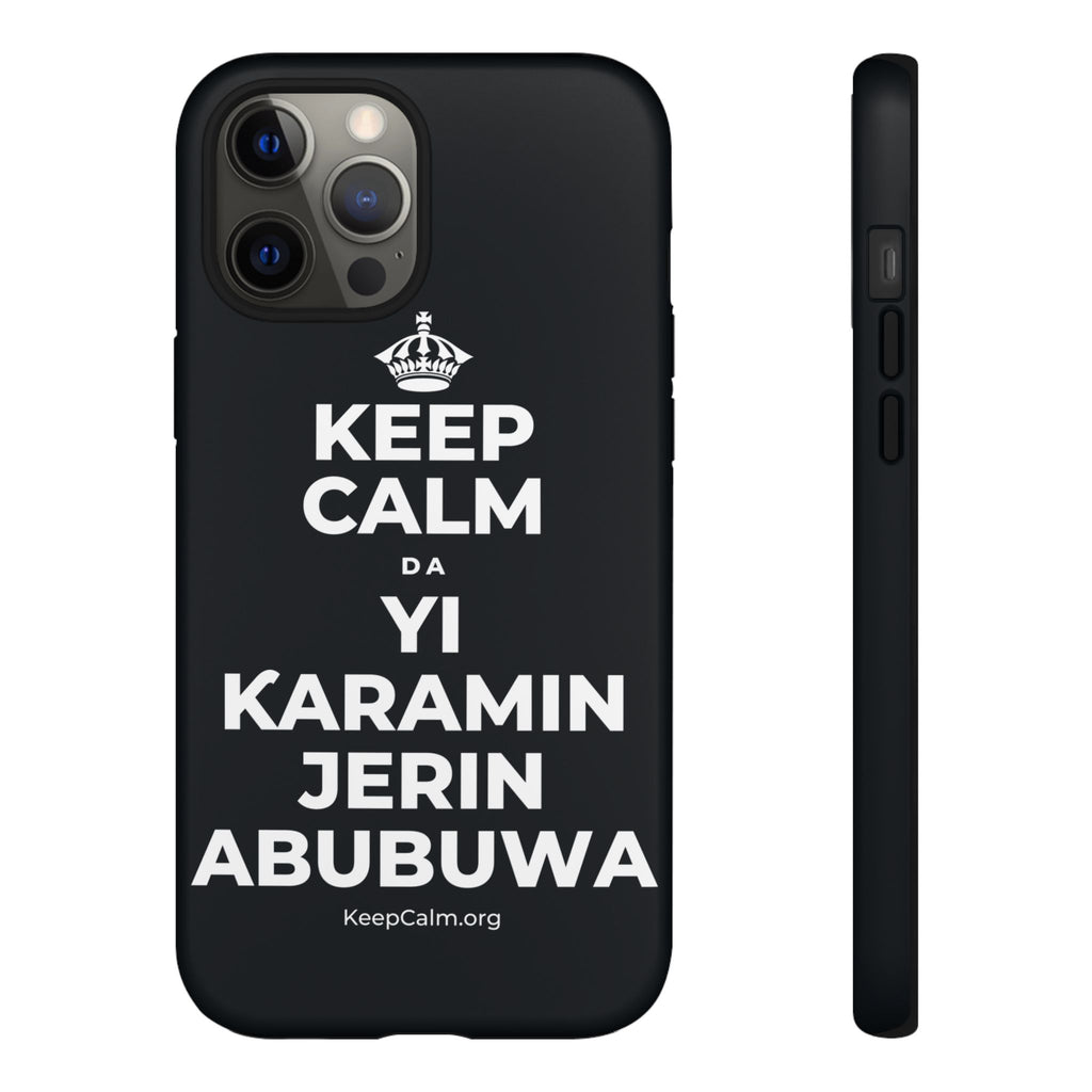 KEEP CALM DA YI ƘARAMIN JERIN ABUBUWA Phone Case (Dark)