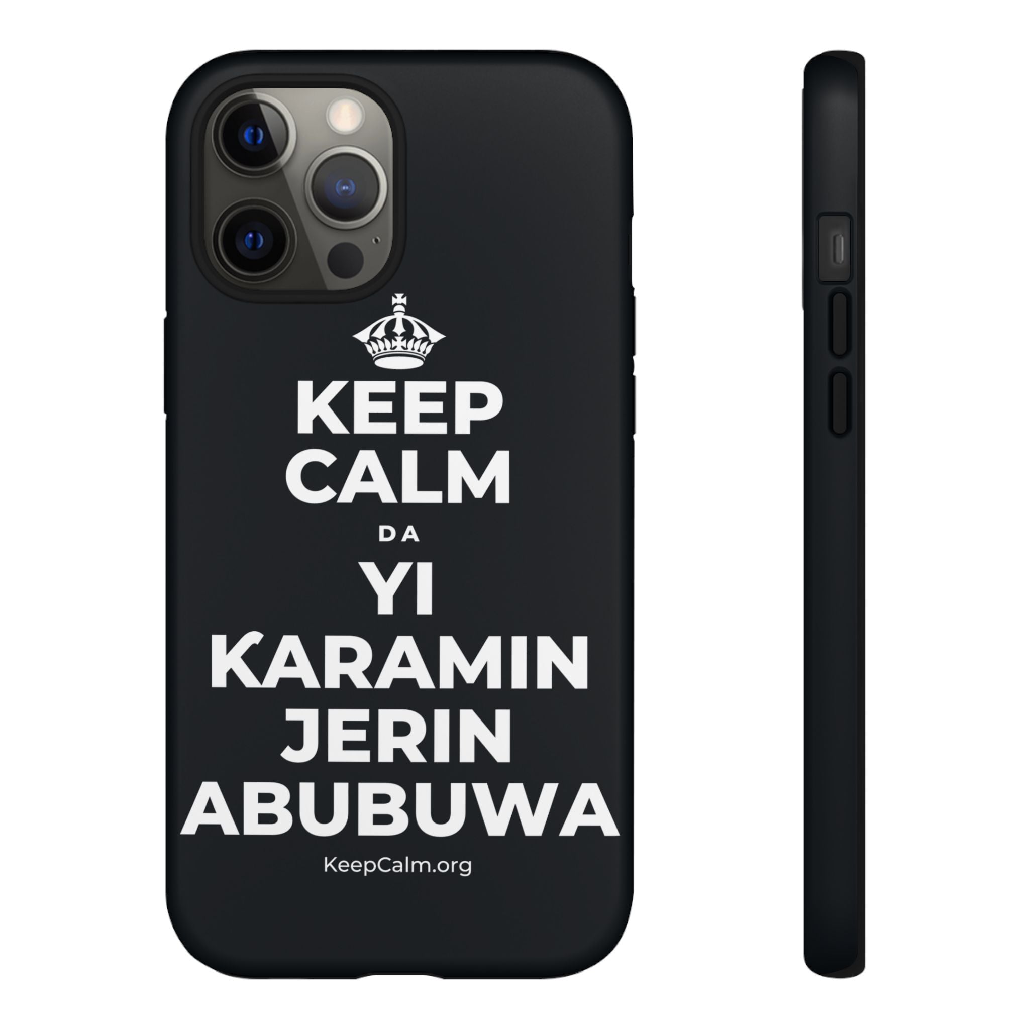 KEEP CALM DA YI ƘARAMIN JERIN ABUBUWA Phone Case (Dark)
