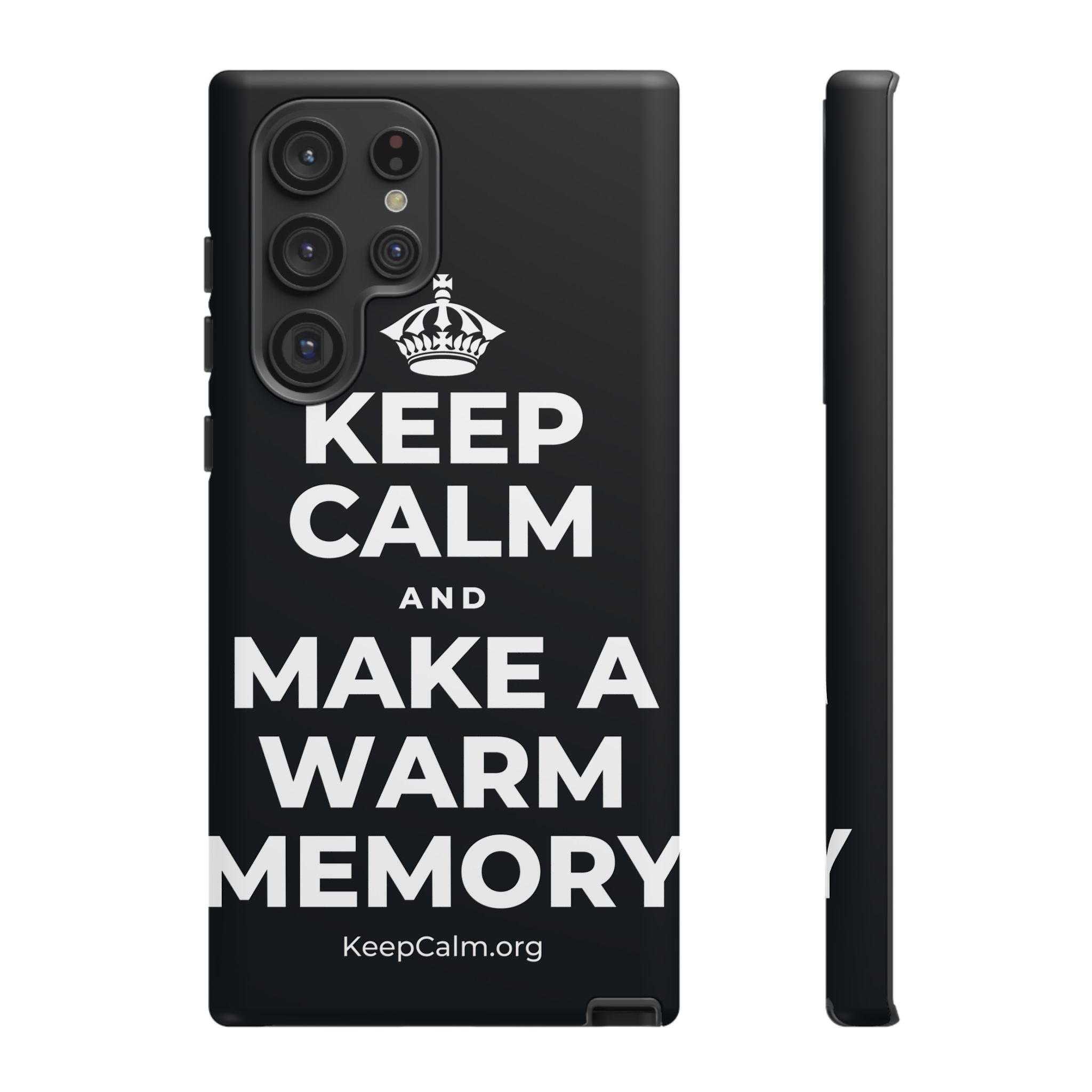 KEEP CALM AND MAKE A WARM MEMORY Phone Case (Dark)