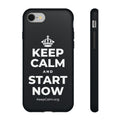 KEEP CALM AND START NOW Phone Case (Dark)