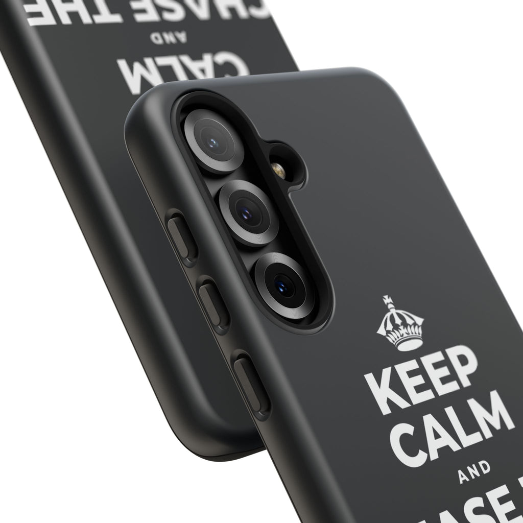 KEEP CALM AND CHASE THE MOONLIGHT Phone Case (Dark)