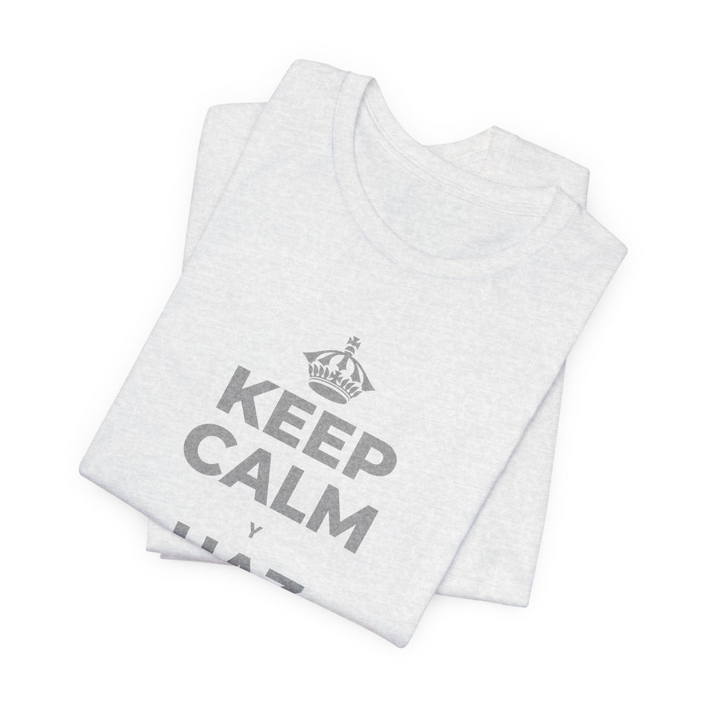 KEEP CALM Y HAZ COSAS DIFÍCILES T-Shirt (Soft Cream–Heather Mauve)