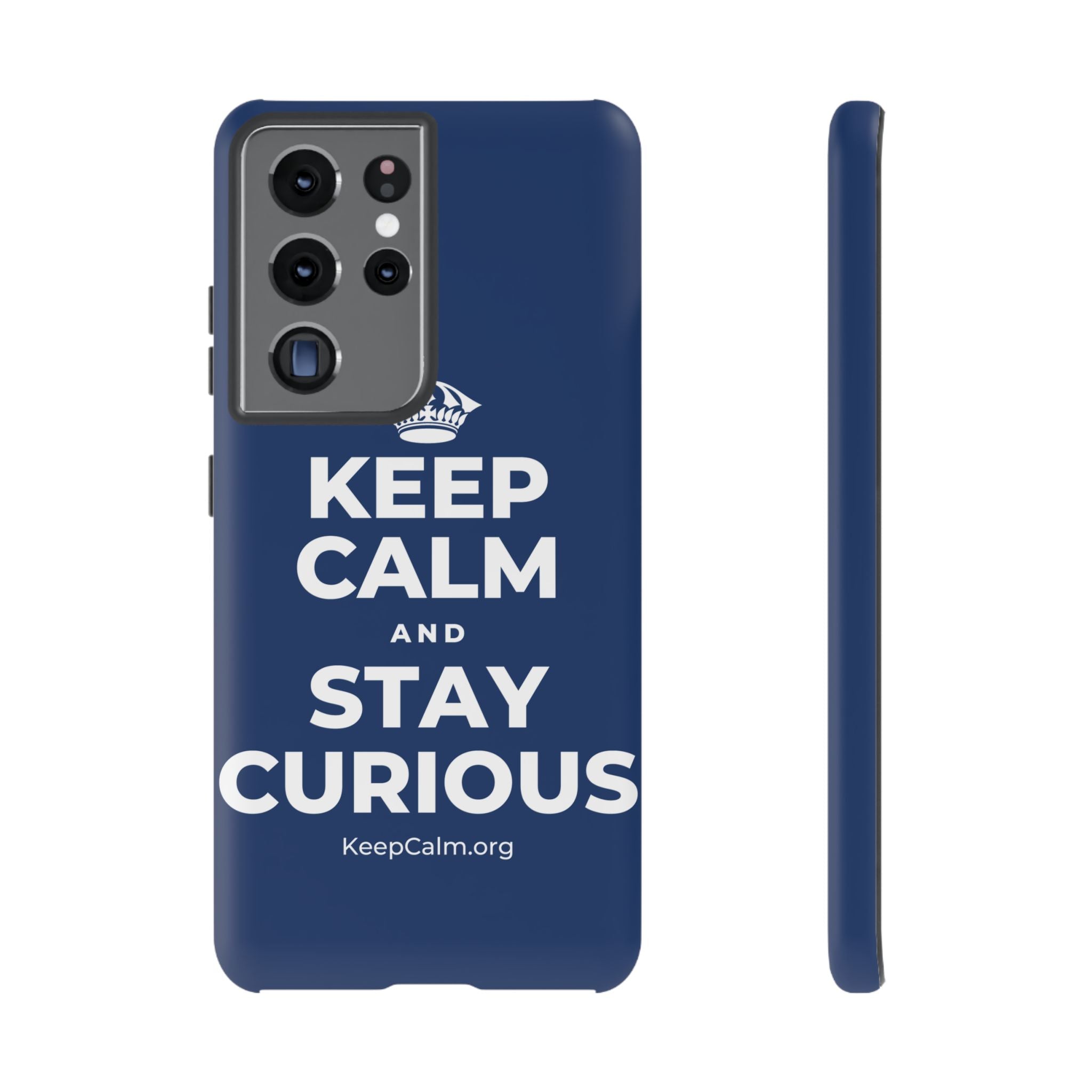 KEEP CALM AND STAY CURIOUS Phone Case