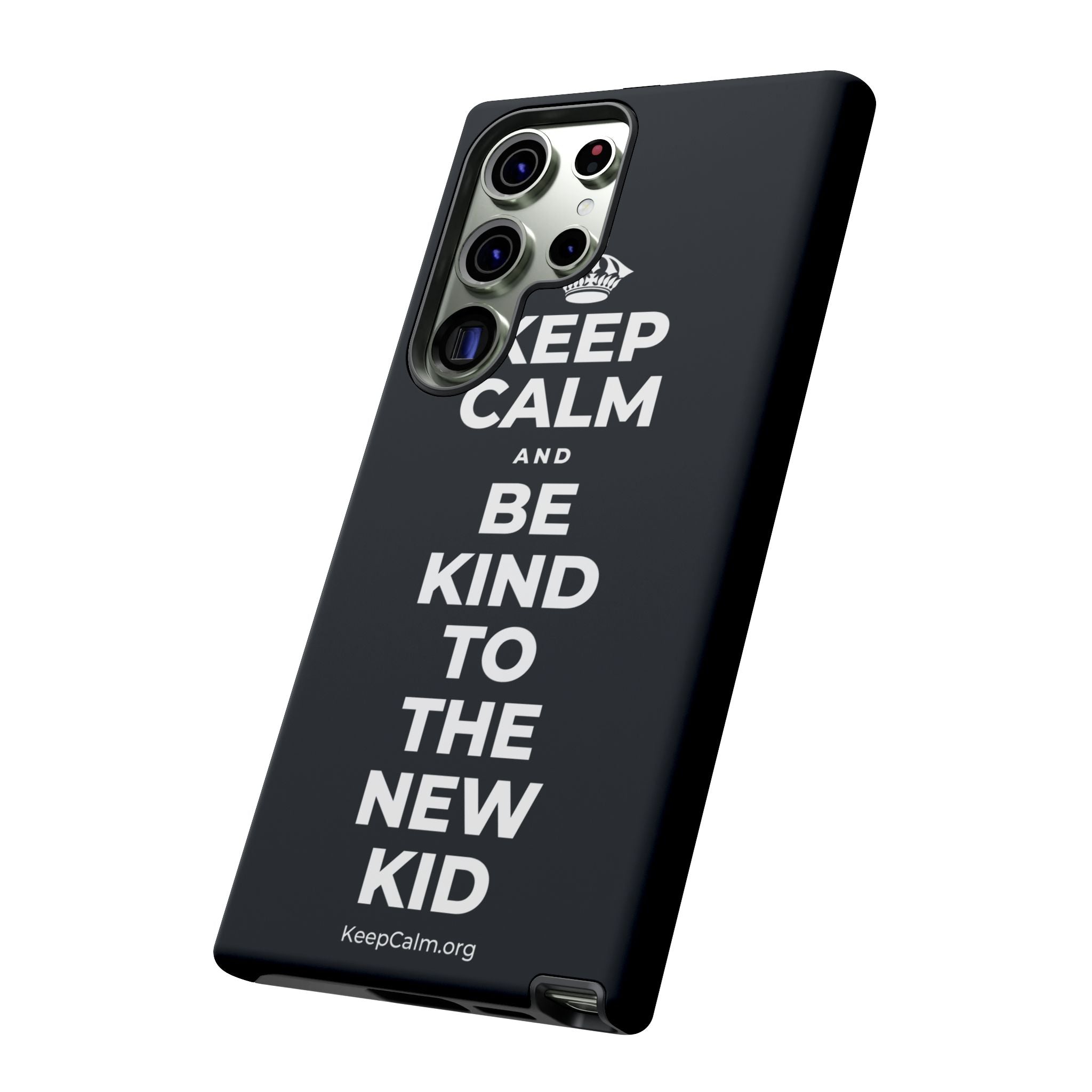 KEEP CALM AND BE KIND TO THE NEW KID Phone Case (Dark)