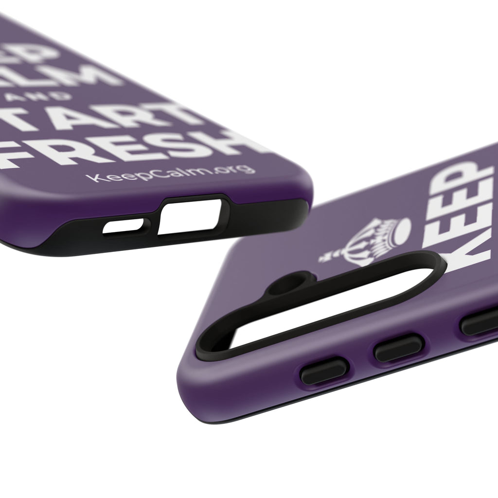 KEEP CALM AND START FRESH Phone Case