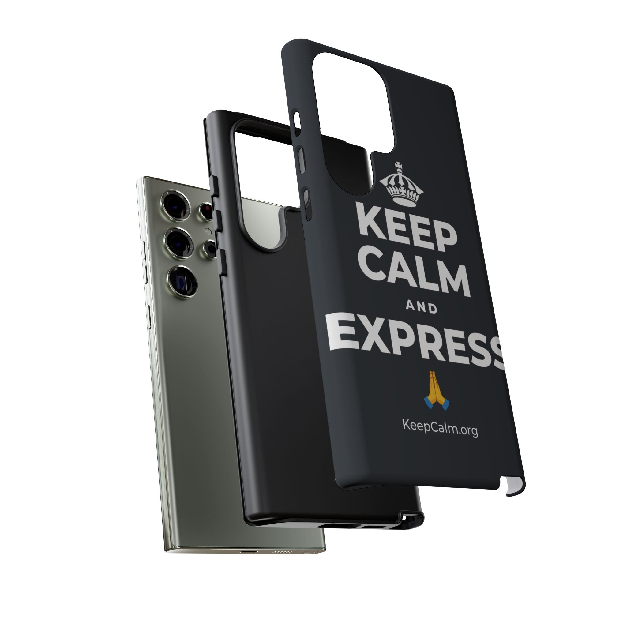 KEEP CALM AND EXPRESS 🙏 Phone Case (Dark)