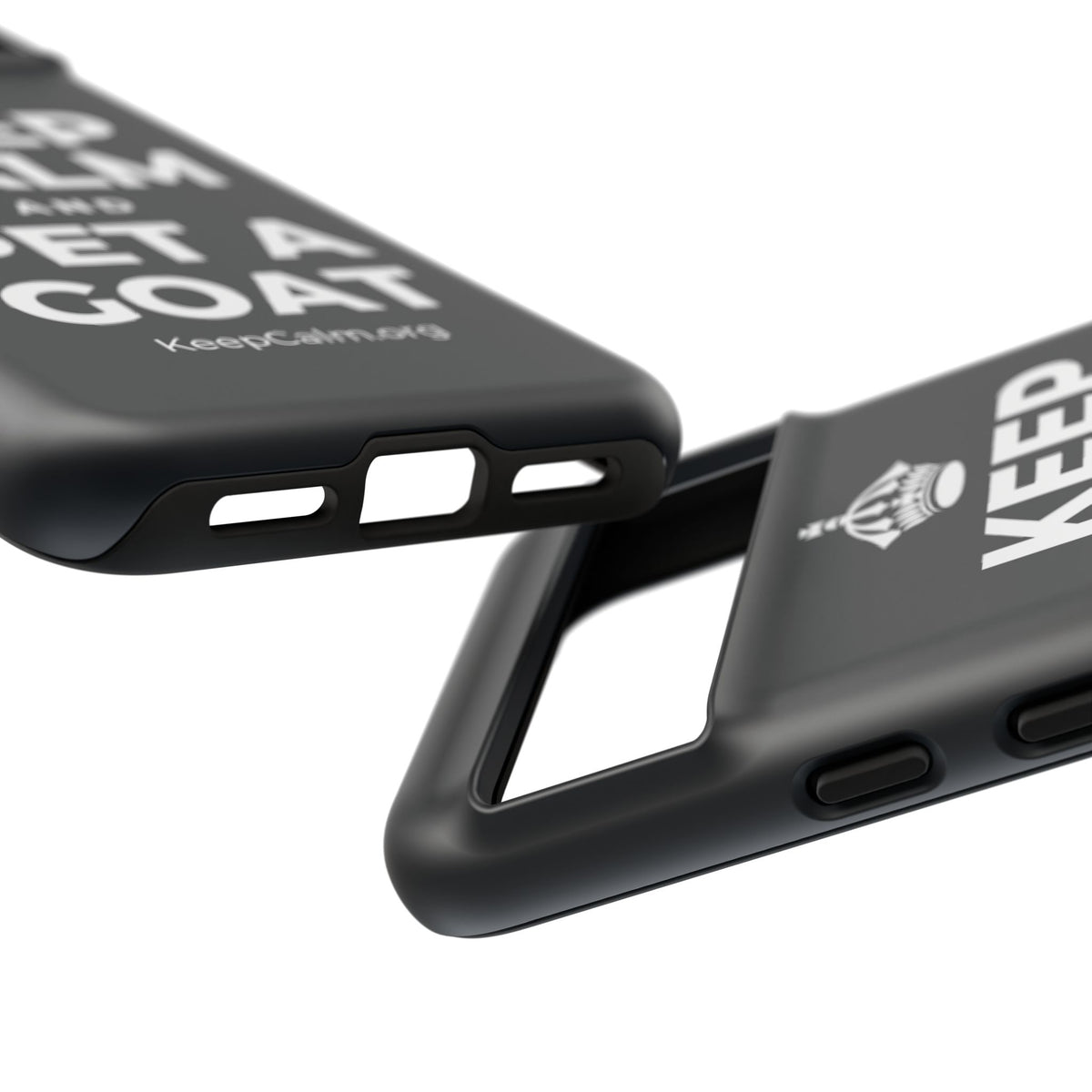 KEEP CALM AND PET A GOAT Phone Case (Dark)