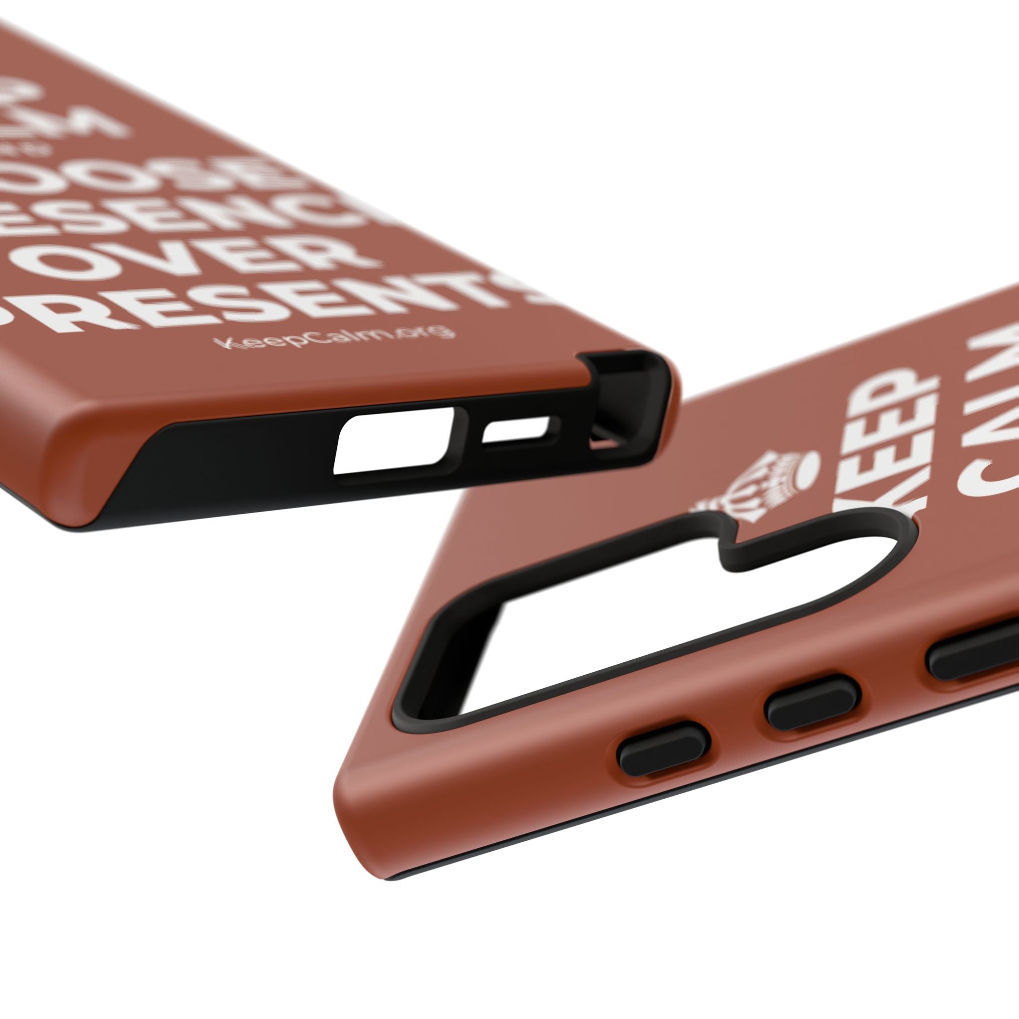 KEEP CALM AND CHOOSE PRESENCE OVER PRESENTS Phone Case