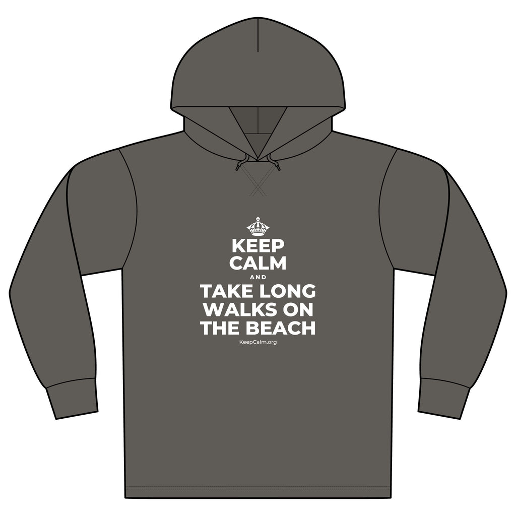 KEEP CALM AND TAKE LONG WALKS ON THE BEACH Organic Hoodie Tee