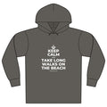 KEEP CALM AND TAKE LONG WALKS ON THE BEACH Organic Hoodie Tee