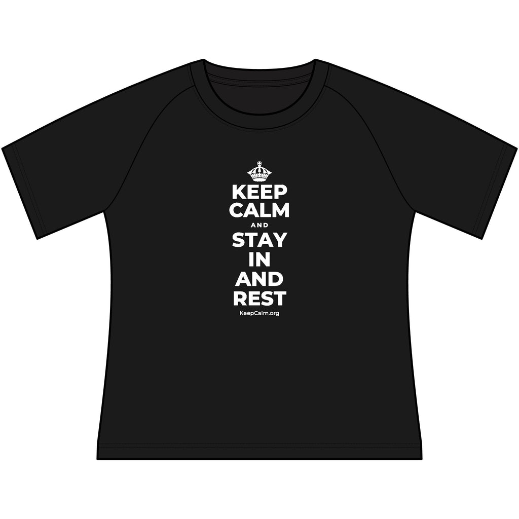 KEEP CALM AND STAY IN AND REST Women's Raglan Tee