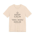 KEEP CALM A ʻIMI I KOU MĀLIE T-Shirt (Soft Cream–Heather Mauve)