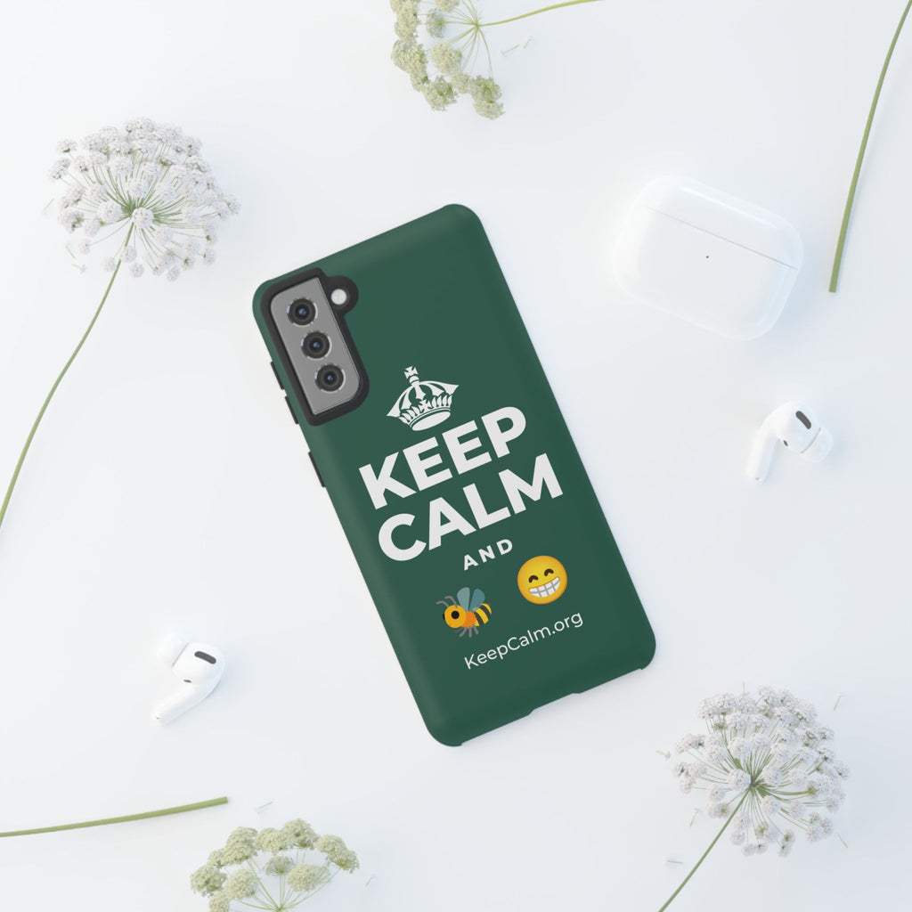 KEEP CALM AND BEE HAPPY Phone Case