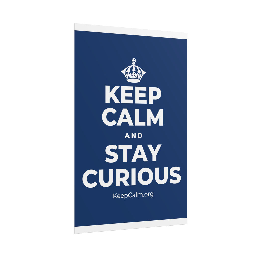 KEEP CALM AND STAY CURIOUS Poster