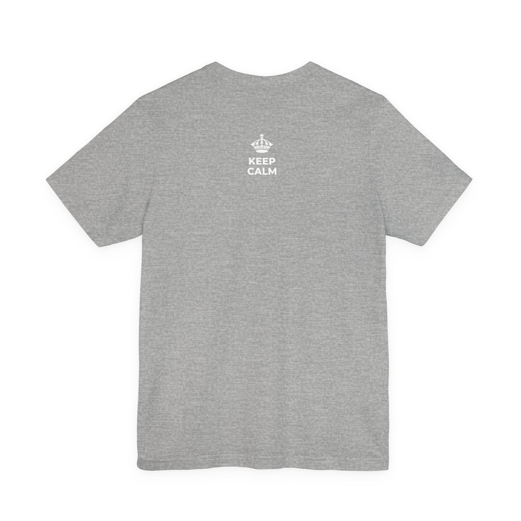 KEEP CALM AND PAY IT FORWARD T-Shirt (White–Asphalt)