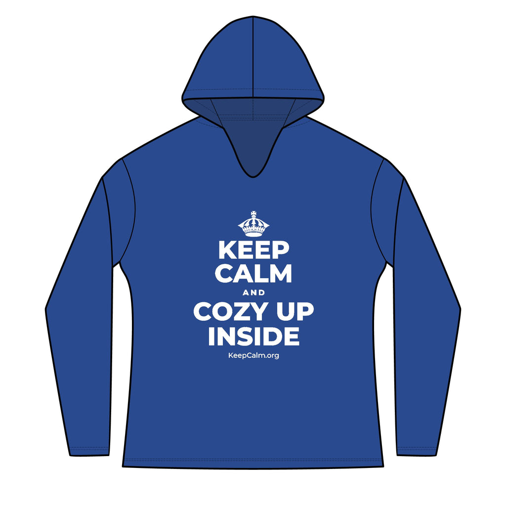 KEEP CALM AND COZY UP INSIDE Women's Long Sleeve Hoodie
