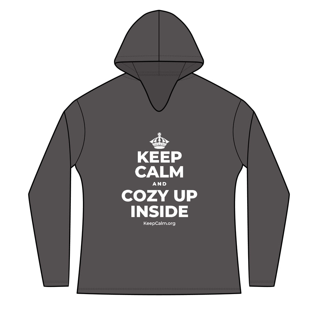 KEEP CALM AND COZY UP INSIDE Women's Long Sleeve Hoodie