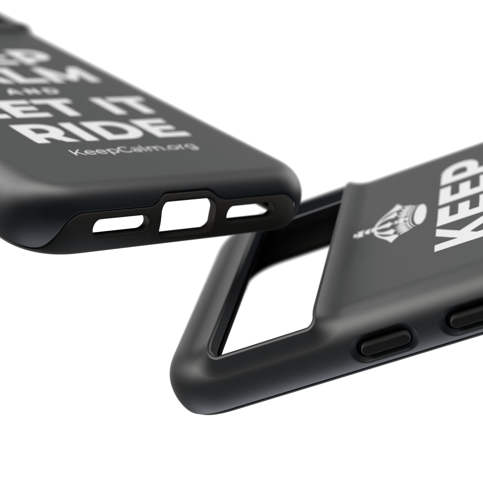 KEEP CALM AND LET IT RIDE Phone Case (Dark)