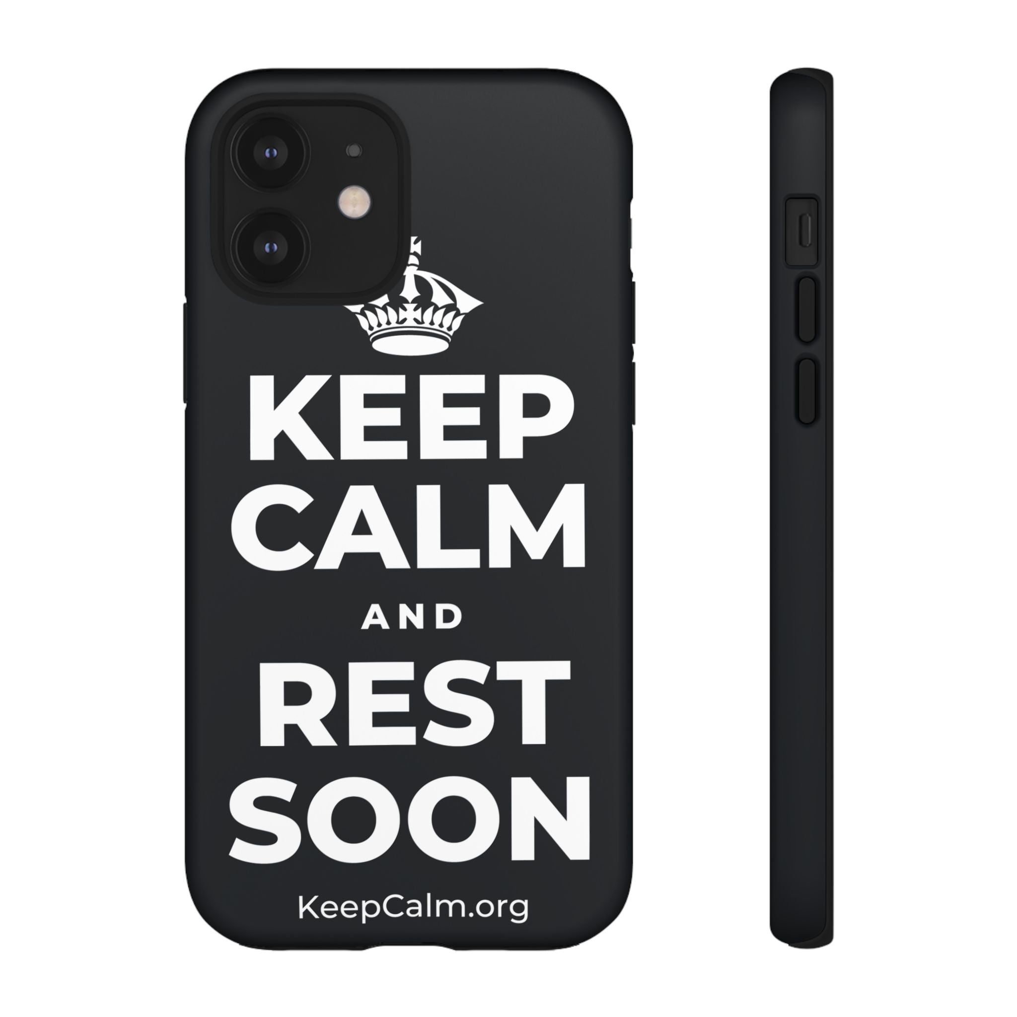 KEEP CALM AND REST SOON Phone Case (Dark)