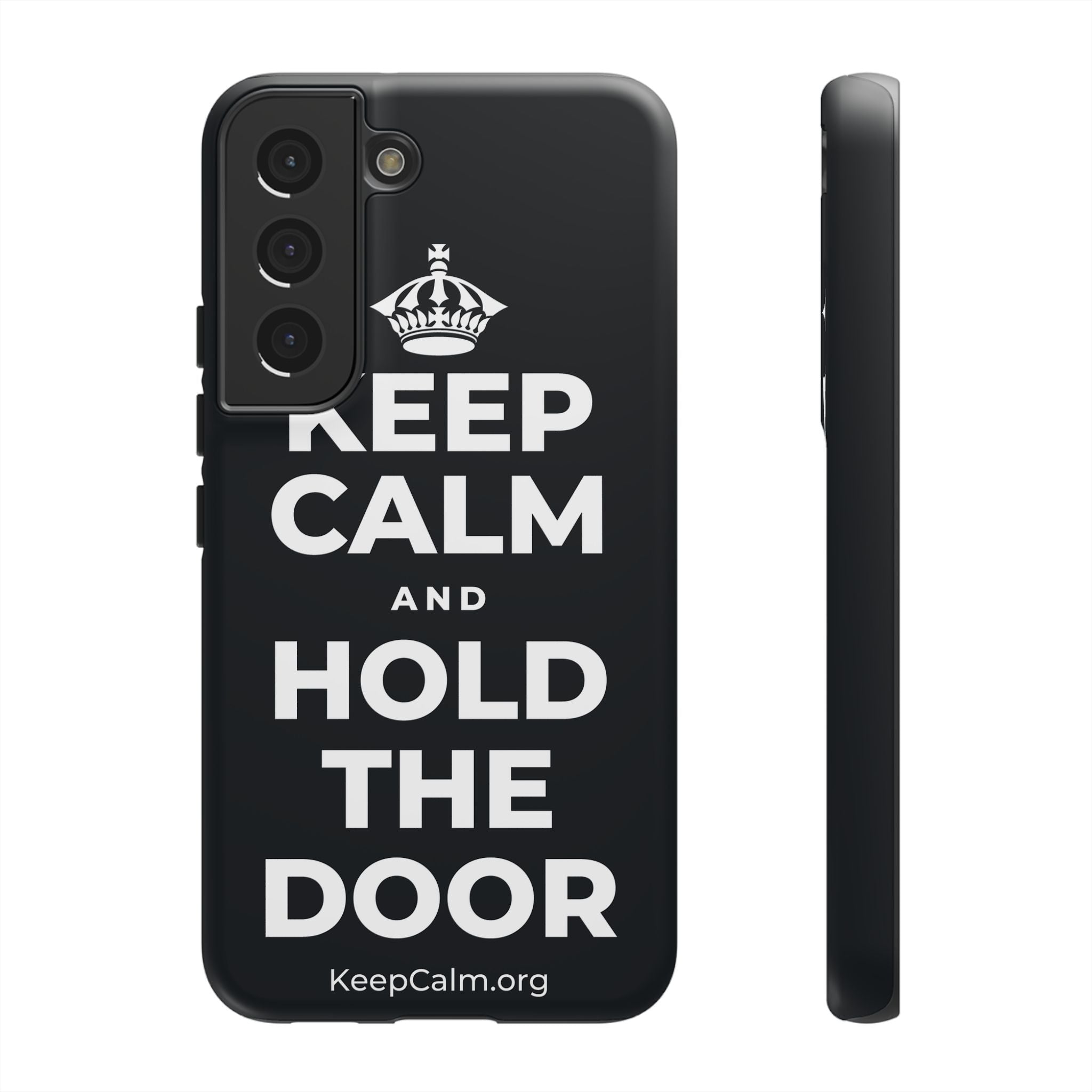 KEEP CALM AND HOLD THE DOOR Phone Case (Dark)