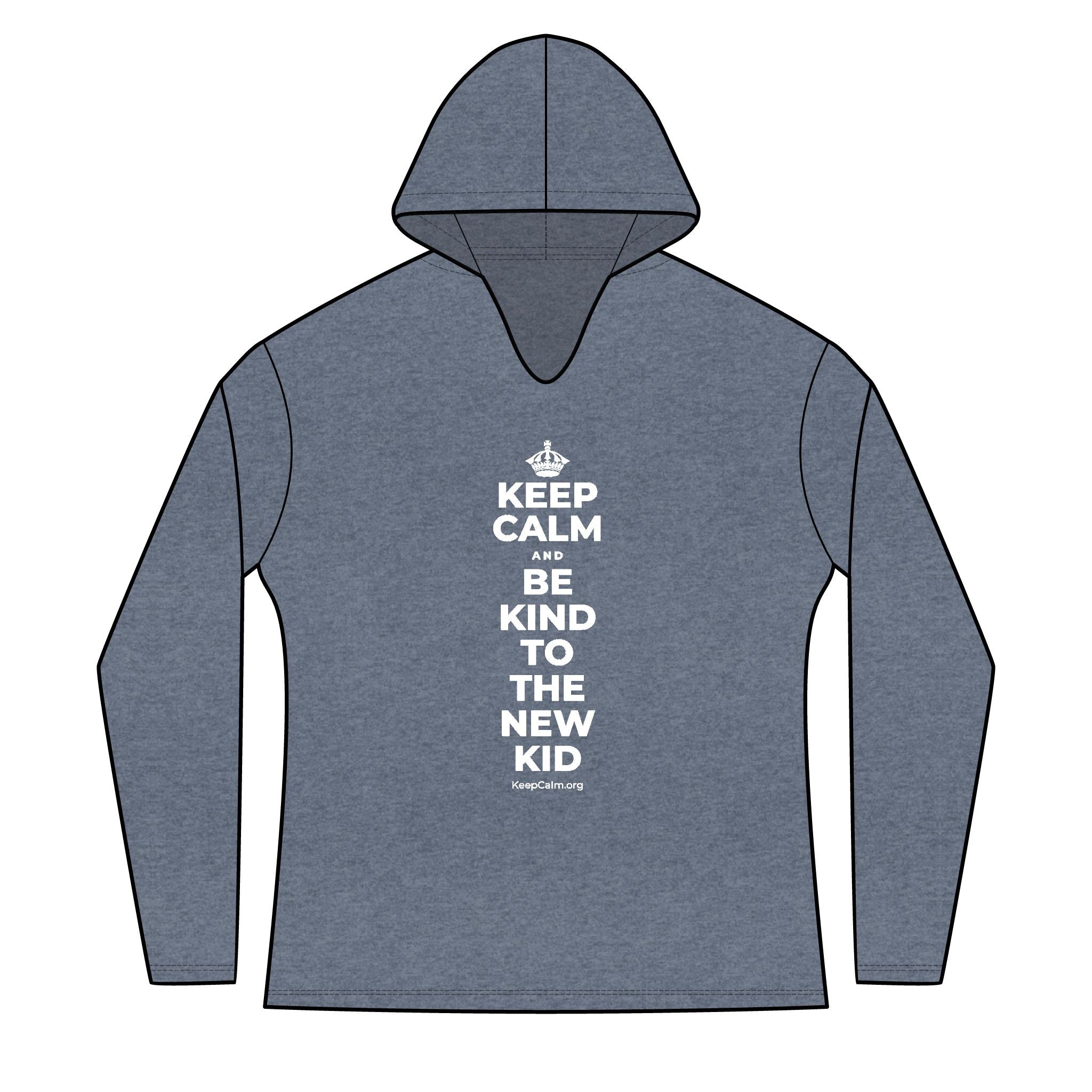 KEEP CALM AND BE KIND TO THE NEW KID Women's Long Sleeve Hoodie