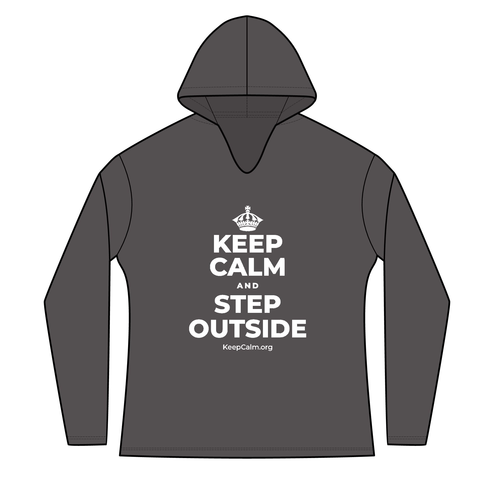 KEEP CALM AND STEP OUTSIDE Women's Long Sleeve Hoodie