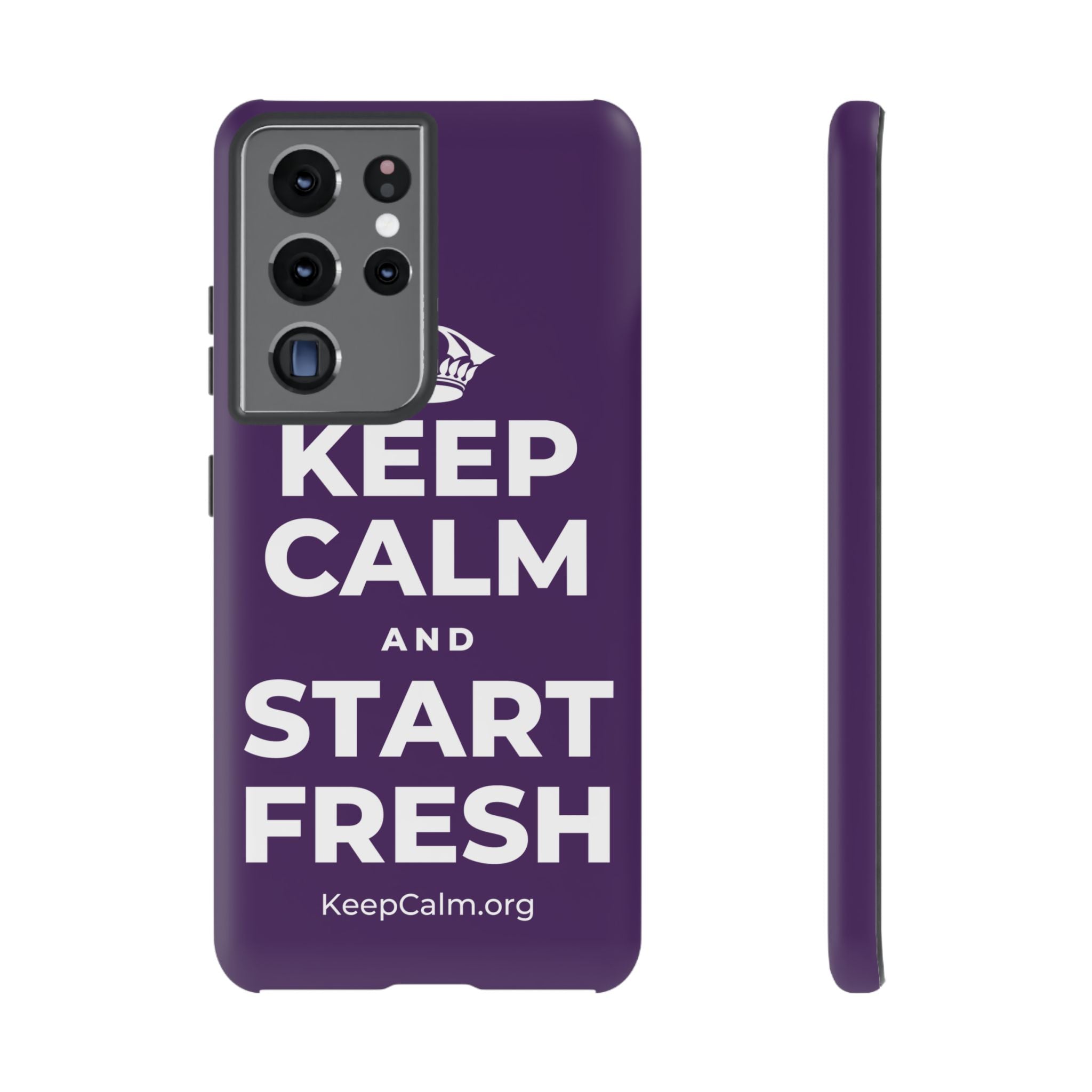 KEEP CALM AND START FRESH Phone Case