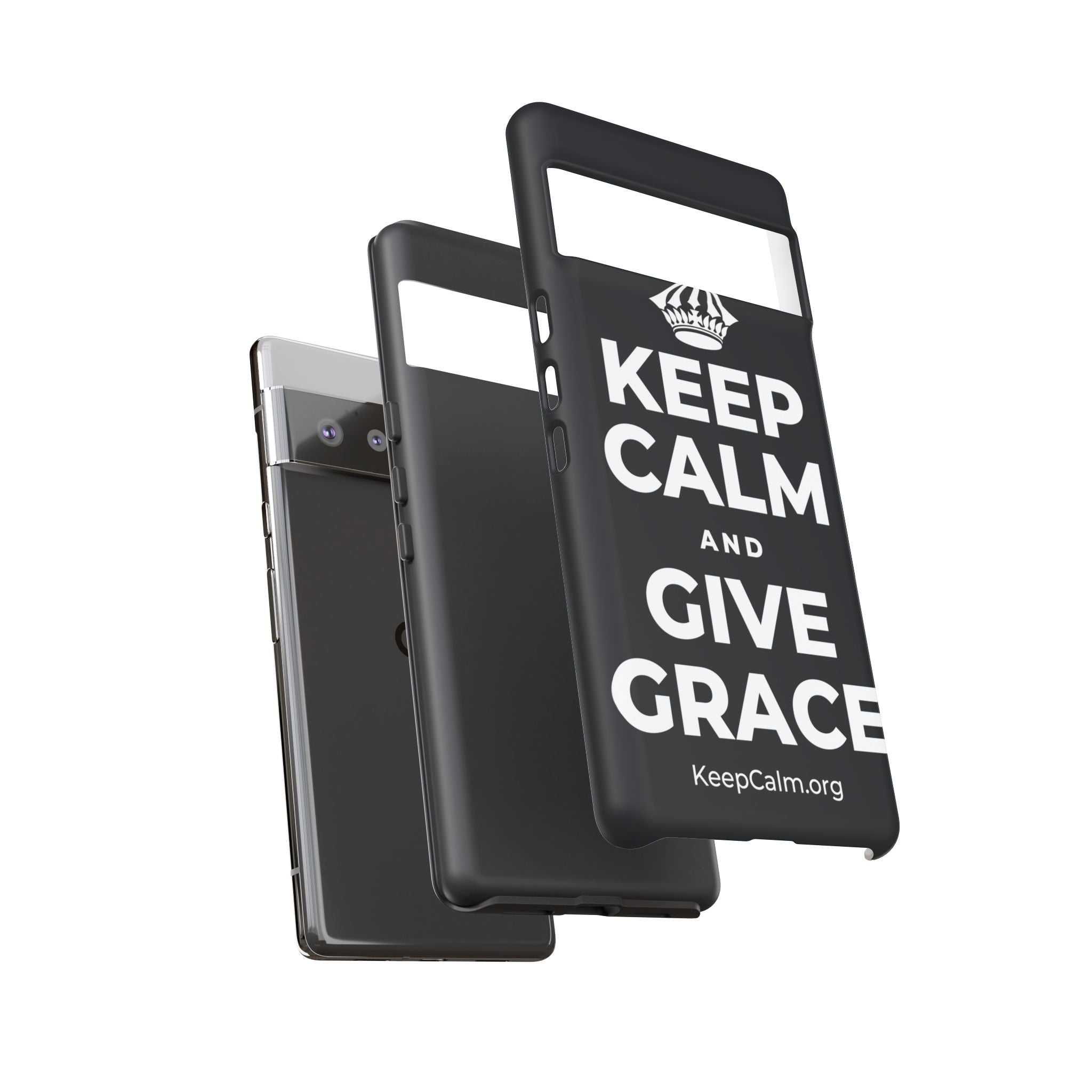 KEEP CALM AND GIVE GRACE Phone Case (Dark)