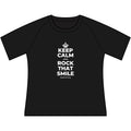 KEEP CALM AND ROCK THAT SMILE Women's Raglan Tee