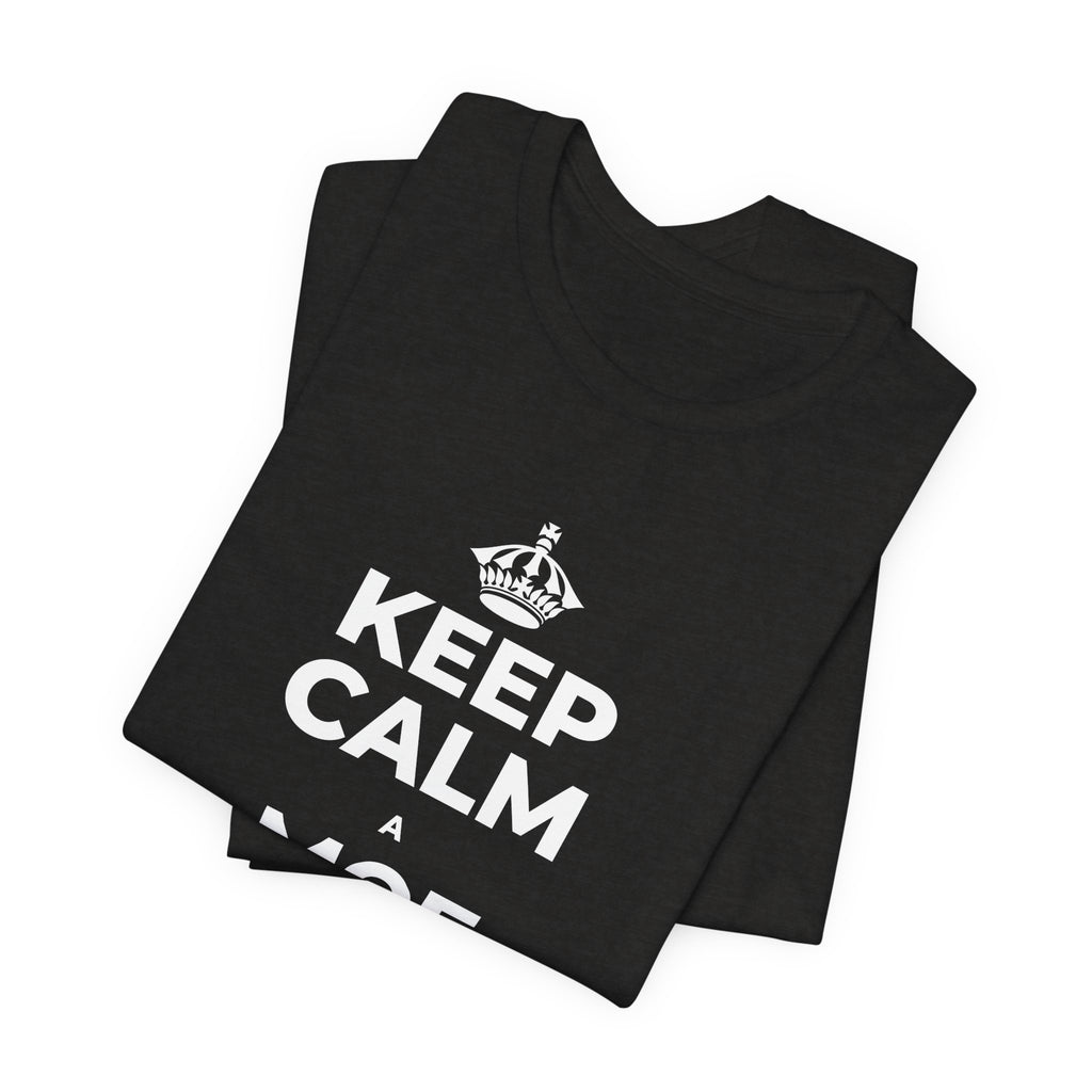 KEEP CALM A MOE WĀWAE I KA PŌ T-Shirt (Soft Cream–Heather Mauve)