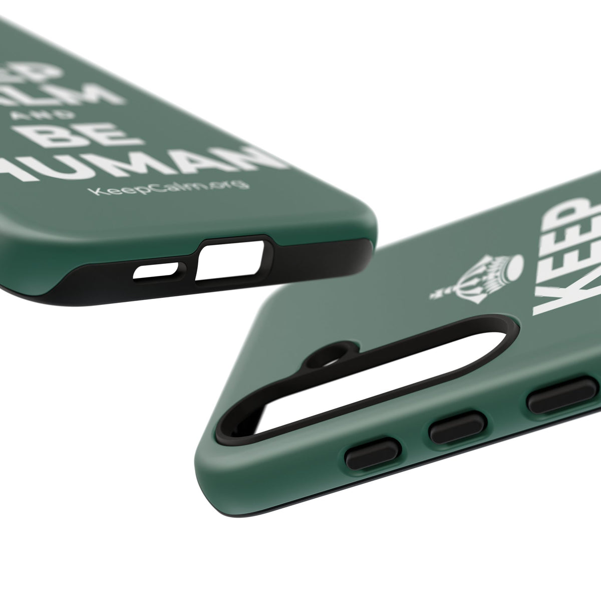 KEEP CALM AND BE HUMAN Phone Case