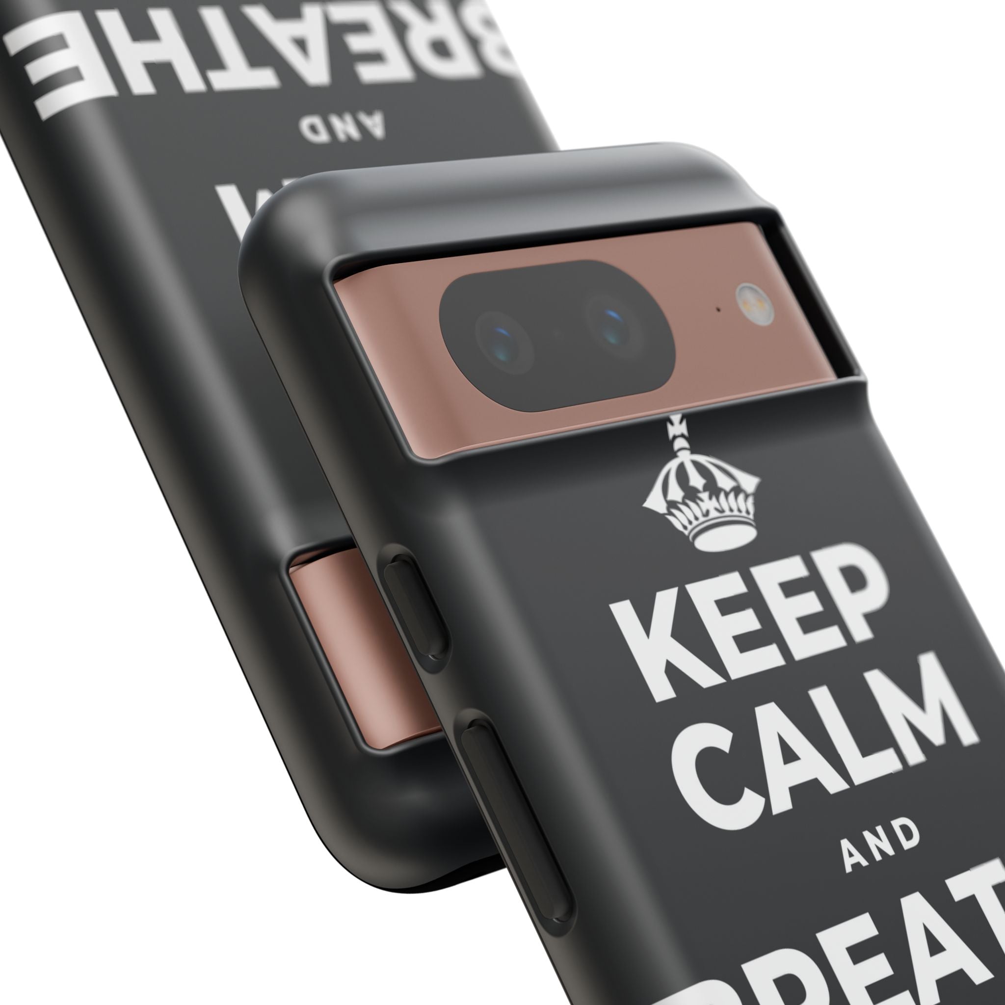 KEEP CALM AND BREATHE IN FOR FOUR Phone Case (Dark)