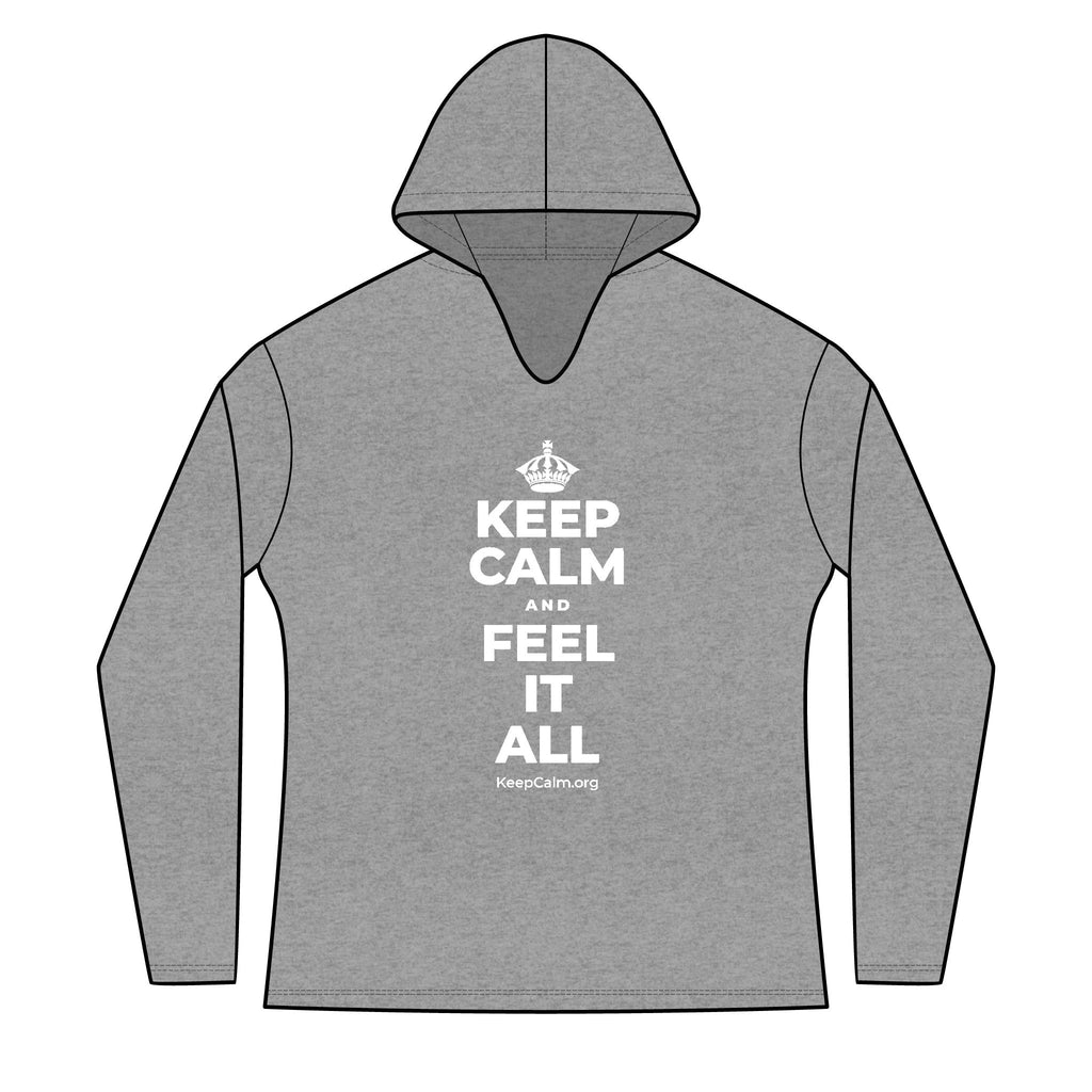 KEEP CALM AND FEEL IT ALL Women's Long Sleeve Hoodie