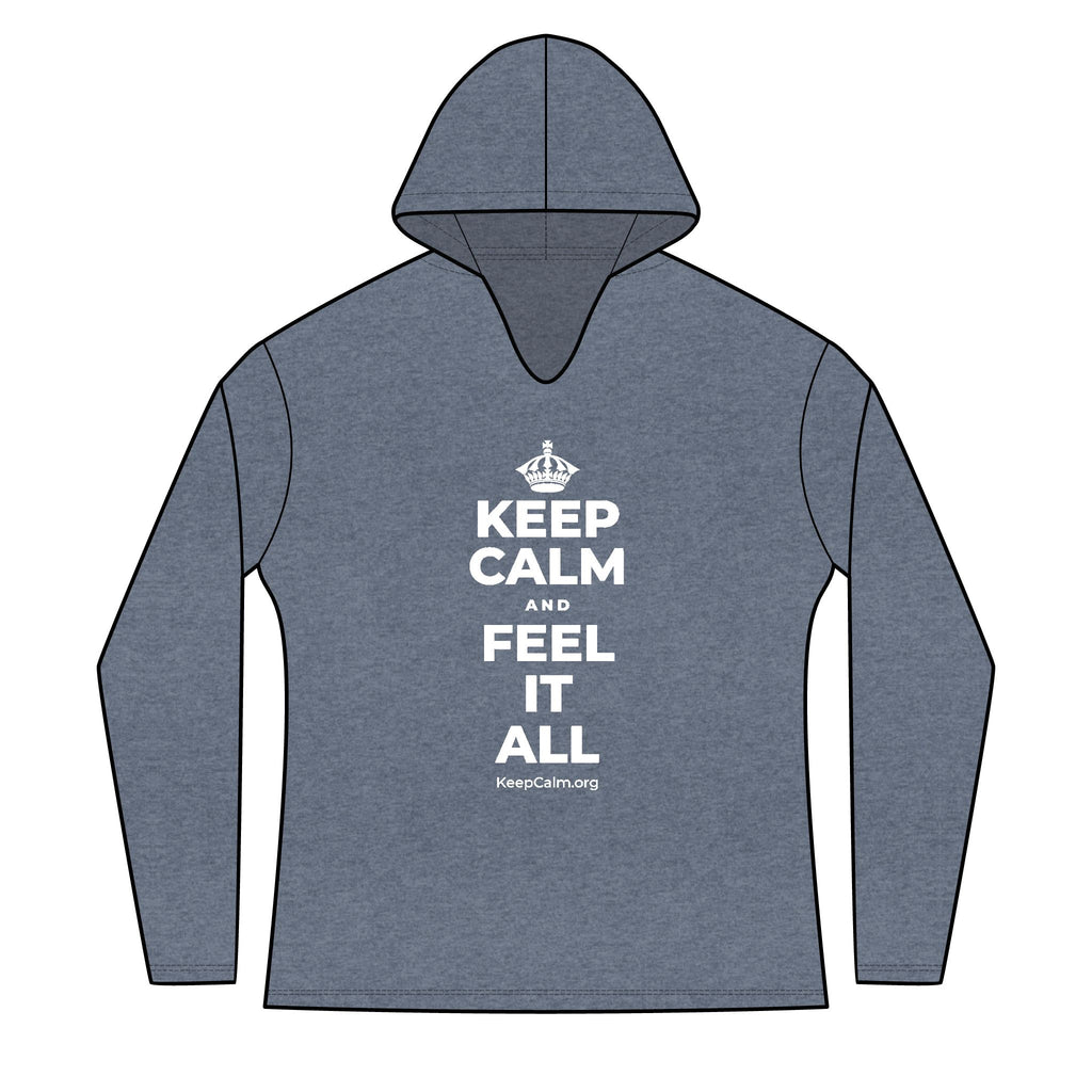 KEEP CALM AND FEEL IT ALL Women's Long Sleeve Hoodie