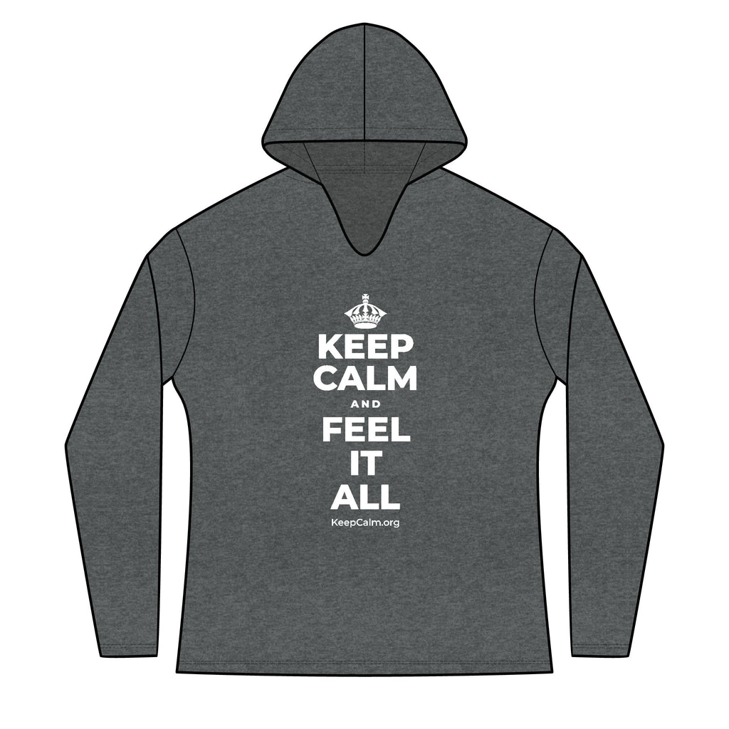 KEEP CALM AND FEEL IT ALL Women's Long Sleeve Hoodie