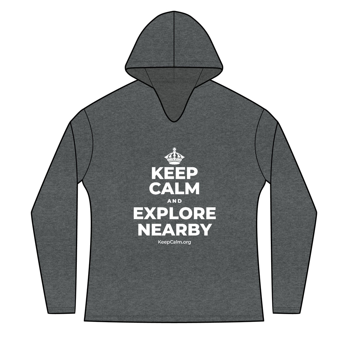 KEEP CALM AND EXPLORE NEARBY Women's Long Sleeve Hoodie