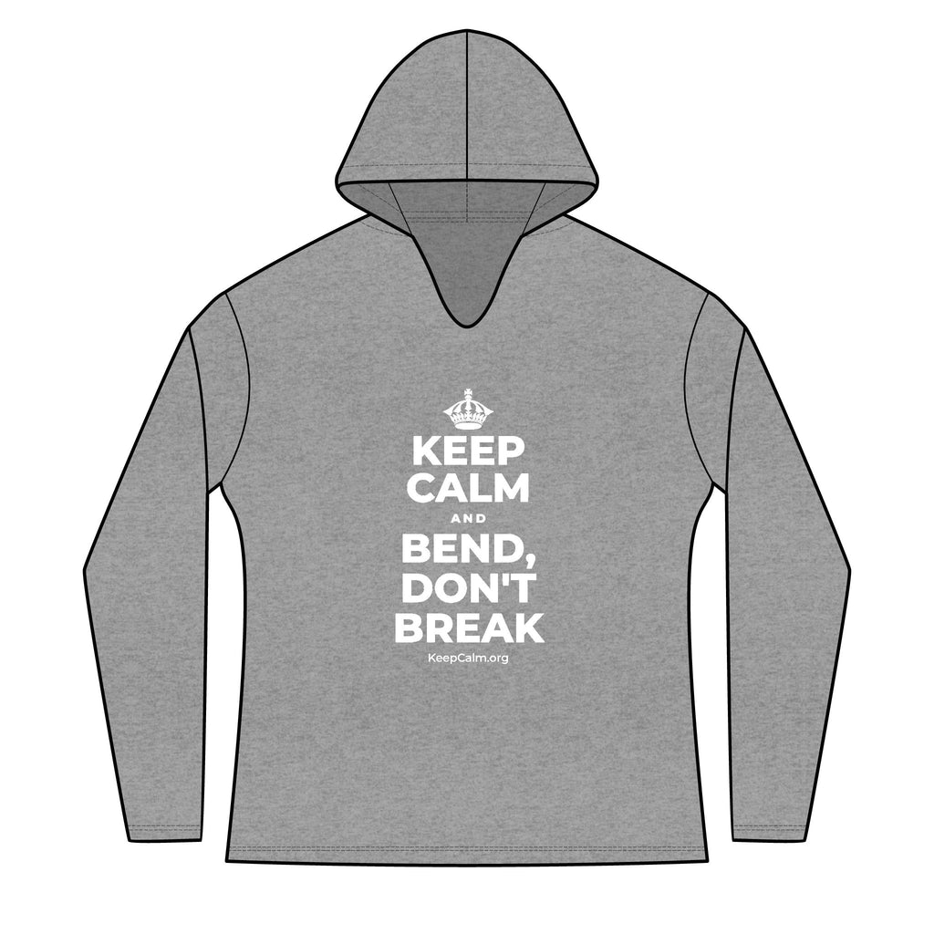 KEEP CALM AND BEND, DON'T BREAK Women's Long Sleeve Hoodie