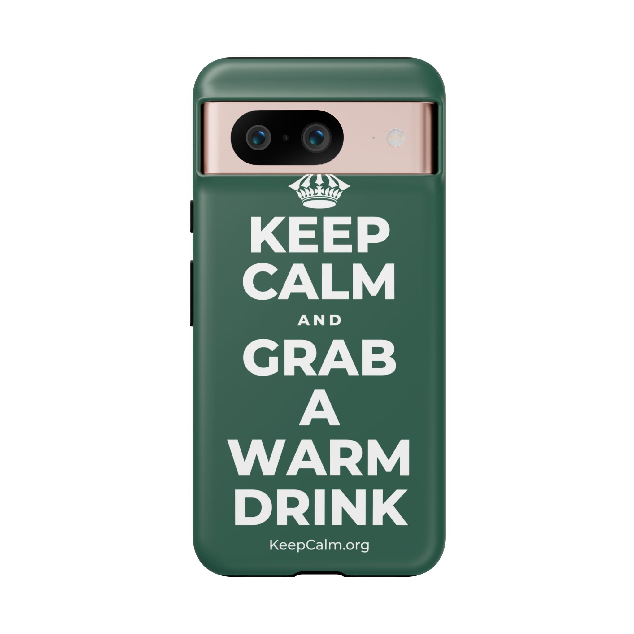 KEEP CALM AND GRAB A WARM DRINK Phone Case