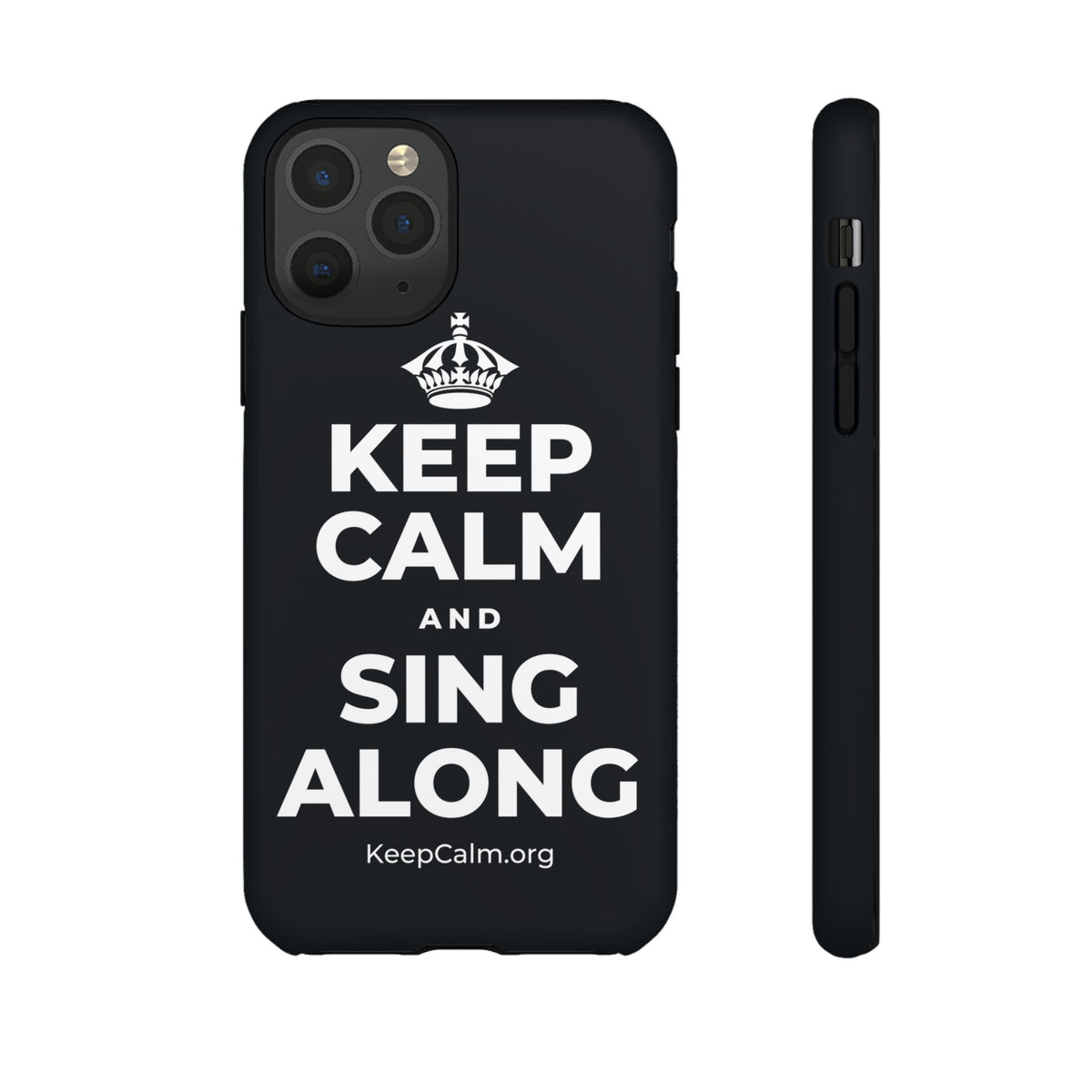 KEEP CALM AND SING ALONG Phone Case (Dark)